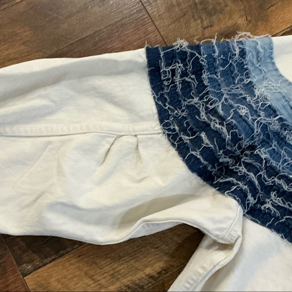 Levi's Made & Crafted Love Letter Trucker Jacket - Blue and White - Size S - Picture 10 of 11